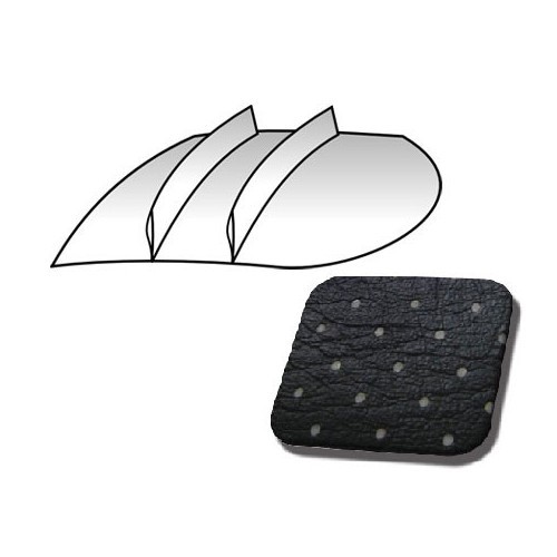  Black perforated vinyl headliner for Split pick-up single cab 65 -&gt;67 - KB28842 