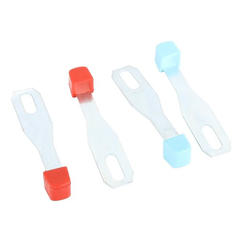  Red and blue heater levers for VOLKSWAGEN Combi Bay Window (08/1967-07/1972) - KB31028 