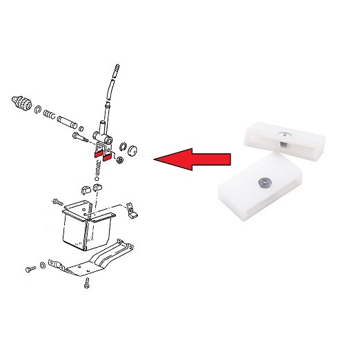  Cuscinetti inferiori leva del cambio per Transporter 79 -> 92 - KB31210 