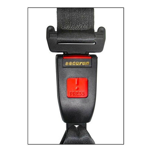 1 grey 3-point SECURON rearseat belt with reel for T25 - KB38034