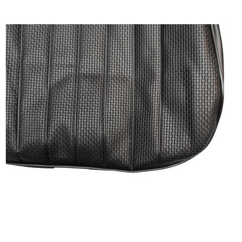 Housses de sièges TMI en vinyle gaufré Noir pour Karmann-Ghia Cabriolet 69 ->71 - KB43162601