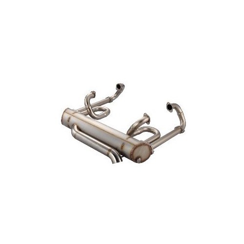  Vintage Speed Equal 38mm Stainless Steel Exhaust for Kombi Split 59 ->67 -Central exhaust pipe - KC20307 