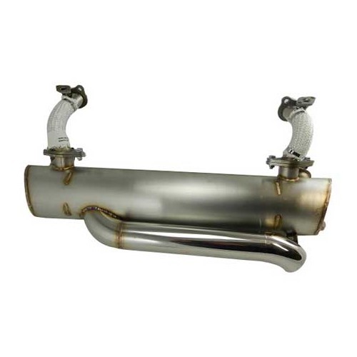Vintage Speed stainless steel exhaust for Combi Bay 68 -&gt;79 with heater - Central outlet - KC20310