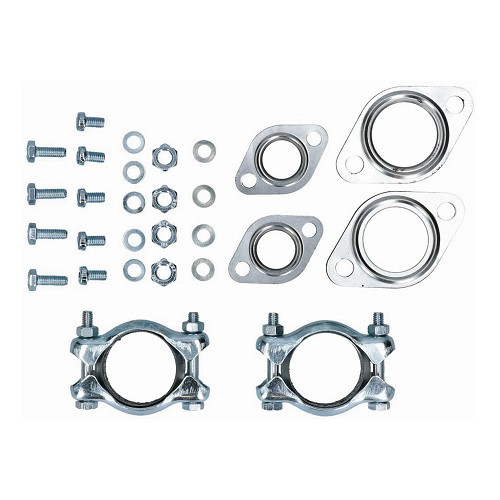  Exhaust gasket and clamp kit for VOLKSWAGEN Combi Split (1950-07/1967) - German quality - KC22000 