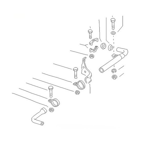 Juntas da braçadeira do tubo de escape para Combi 1500 / 1600 63 -&gt;76 - KC22100