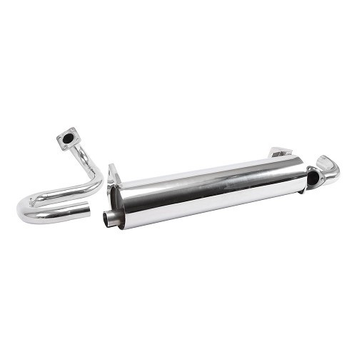 Stainless steel Exhasut silencer for Transporter T25 1600 Diesel from 08/80 to 07/92 - KC27010