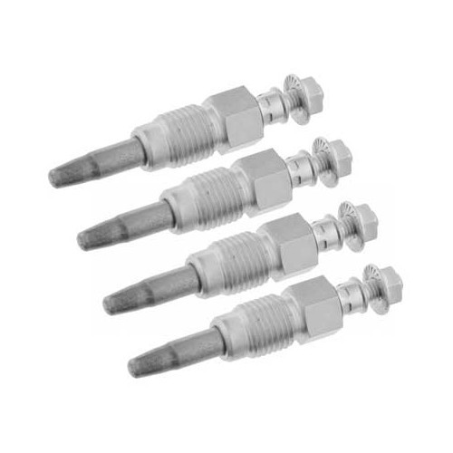  Bougies de préchauffage 1.9 Diesel et turbo-Diesel pour VW Transporter T4, pack de 4 - qualité standard - KC33001K 