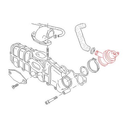 Klep van overdruk voor Transporter 1600 TD JX 84 ->92 - KC45510