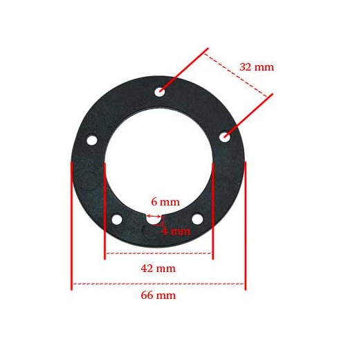 Junta del indicador de combustible + kit de tornillos para VOLKSWAGEN Combi Bay Window (08/1967-07/1973) - KC46005