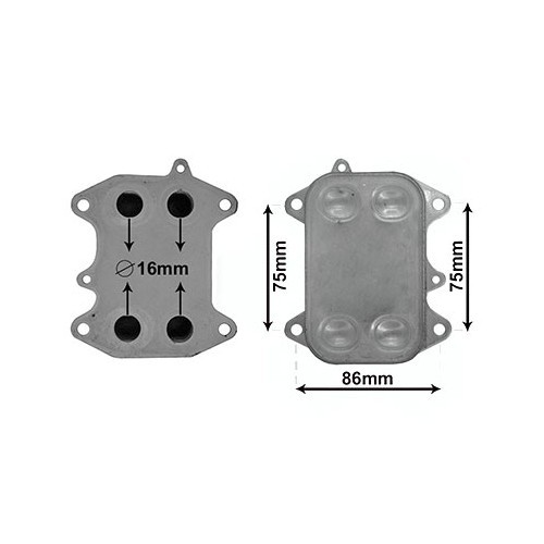  Radiador de óleo para VW Transporter T5 2.0 TDi e BiTDi - KC52812 