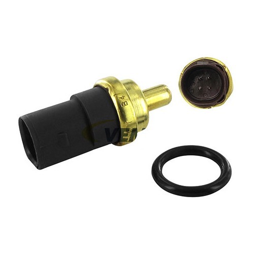  Wassertemperatursensor oval Markierung braun 4 Kabelschuhe für VW Transporter T4 - KC54304 