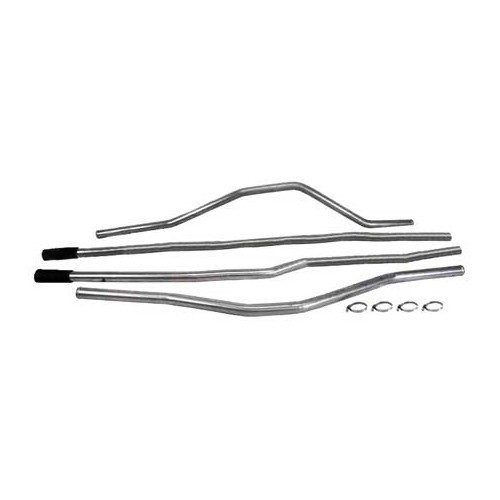 Set RVS waterslangen van de toevoer naar de radiateur voor Transporter 1.9L 01/85 ->07/85 - KC55751