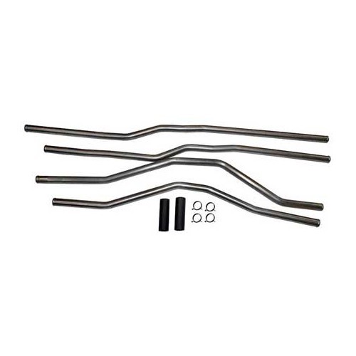  Kit tuyaux d'eau Inox d'alimentation radiateur pour VW Transporter T25 1.9L du 01/85 au 07/85 - KC55751 