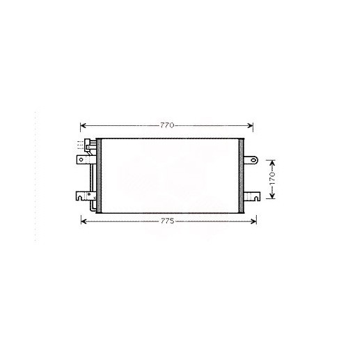  Klimaanlagenkondensator für VW Transporter T4 in 645x308mm - KC58017 