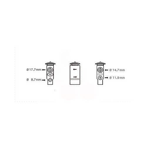  Détendeur de climatisation pour VW Transporter T4 jusque 1992 - KC58026 