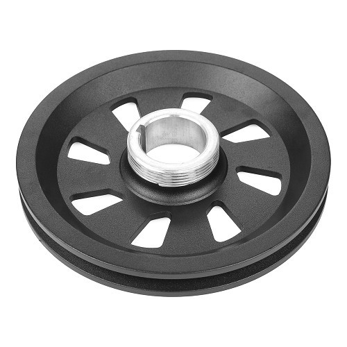 Matte black graduated openwork crankshaft pulley for VOLKSWAGEN Combi Split (-07/1967) - KC60009