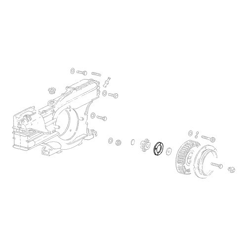  Rondella distanziale per ventola di raffreddamento per VOLKSWAGEN Combi Bay Window (08/1967-07/1979) - KC60208-2 