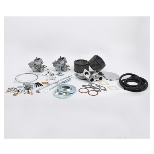 Double carburettor kit, EMPI KADRON 40 mm for Type 4 engine - KC70300