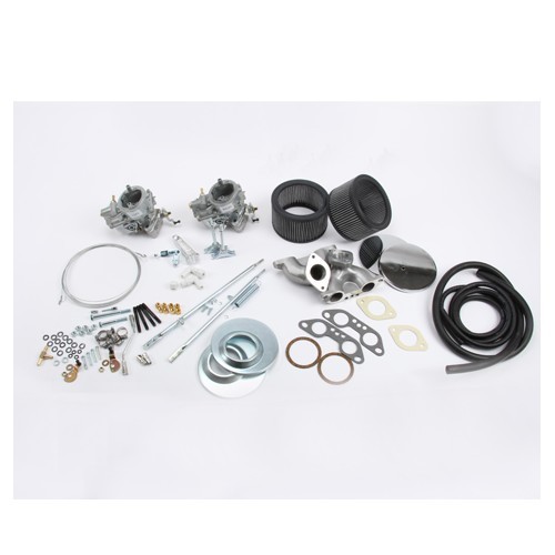 Double carburettor kit, EMPI KADRON 40 mm for Type 4 engine - KC70300