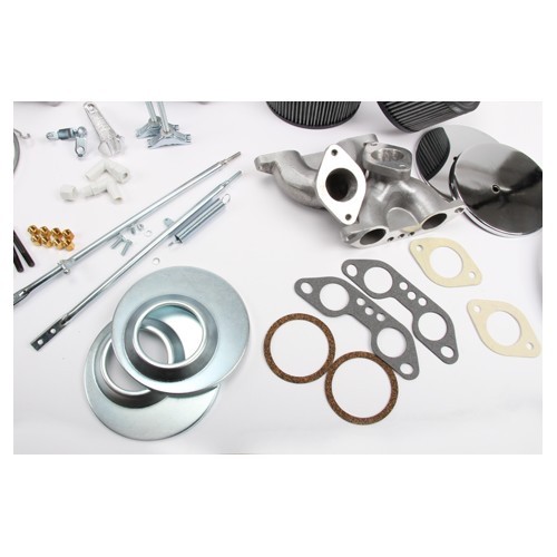 Double carburettor kit, EMPI KADRON 40 mm for Type 4 engine - KC70300