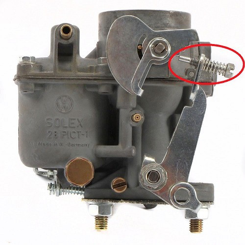 Stationairstopschroef voor Solex 28/30 PICT carburateur voor VOLKSWAGEN Combi Split (1950-1967) - KC70503