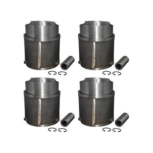 Set cilinders en zuigers 2,0 L voor Transporter 1,9 L benzine 82 ->92 - KD12404