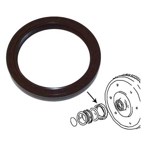 O-ring van de krukas, groot model voor motor Type WB, 1.9, 2.1 L - KD71004