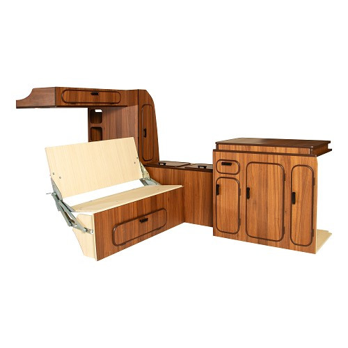  ENZO meubels in formica laminaat voor VOLKSWAGEN Combi erker T2B (08/1972-07/1979) - KF00000 