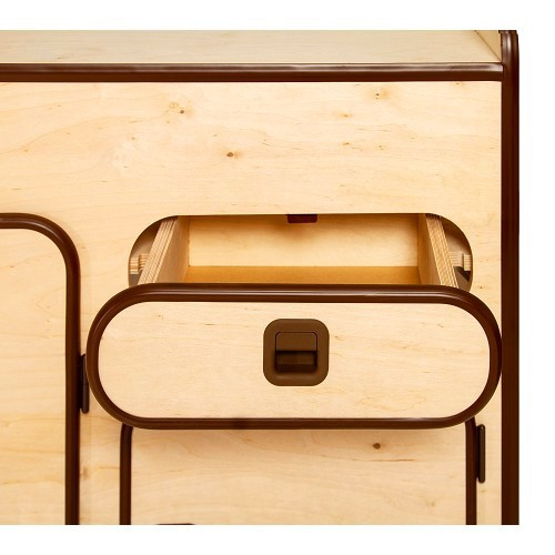 AGATHE Einrichtungsmöbel aus unbehandeltem Holz für VOLKSWAGEN Transporter T25 (1979-1992) - KF00001