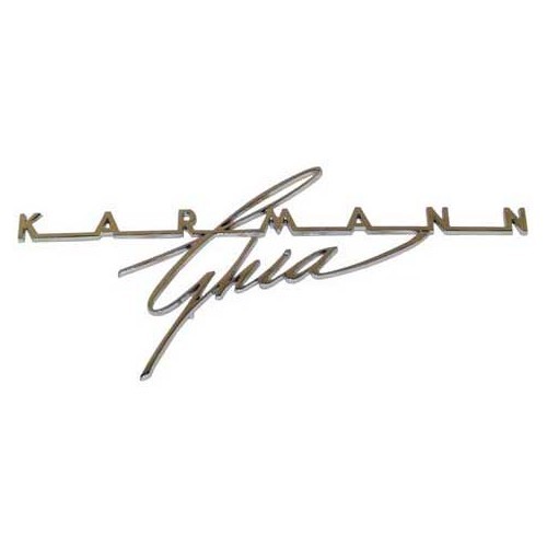     
                
                
    Logo Karmann Ghia sul cofano posteriore 63 -> 74 - KG03602
