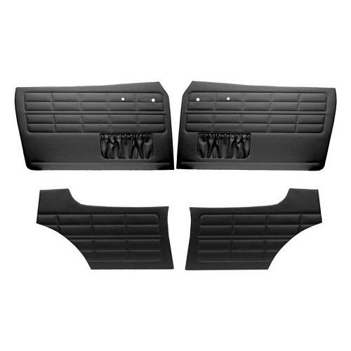  Paneles de puerta TMI Negro para Volkswagen Karmann-Ghia Coupé (08/1955-07/1963), juego de 4 - KG10152411 