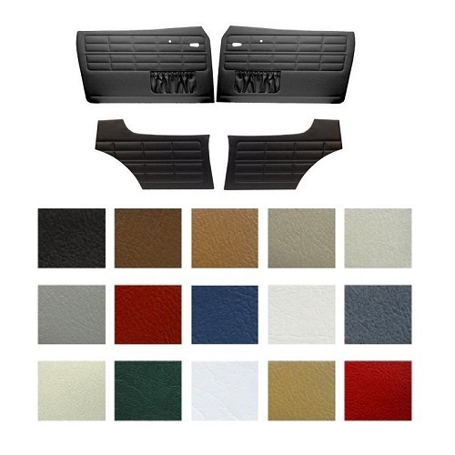  TMI "kleur" deurpanelen voor Volkswagen Karmann-Ghia Coupé (08/1963-07/1974), set van 4 - KG101525 