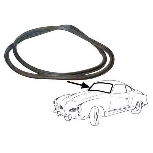  Windscreen seal for moulding on Karmann-Ghia 55 ->65 - KG13100 