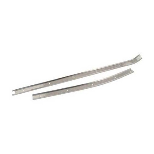 2 rear left-hand window aluminium rails for Karmann Ghia Coupé 60 ->71