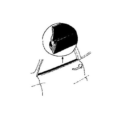  Fensterputzer außen für Karmann Ghia 55 ->59 - KG13304 