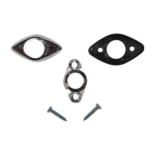  Base de espejo cromada para Karmann Ghia 66 -&gt;74 - KG148023 