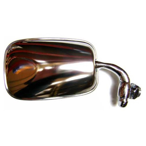 Straight curved chrome mirror for Karmann Ghia 66 -&gt;74 - KG148025