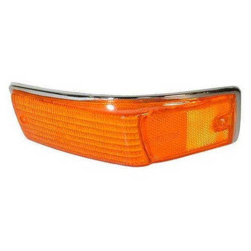 Oranje knipperlichtglas links voor Karmann Ghia 70 ->74