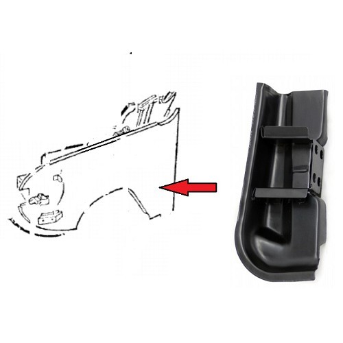  Pata de la puerta delantera derecha para VW Karmann-Ghia - KG30005 