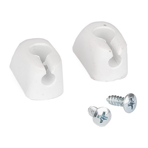  Witte zonneklepclips voor Karmann-Ghia 65 -&gt;67 - set van 2 - KGB28001 