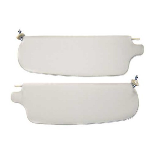  White sun visors for VW Karmann-Ghia 65 -&gt;74 - set of 2 - KGB28002 