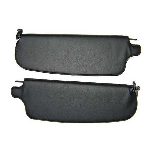  Black sun visors for VW Karmann-Ghia 65 -&gt;74 - set of 2 - KGB28002N 