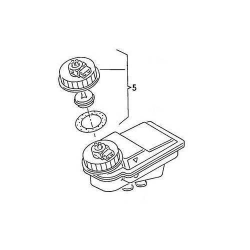 Tapón del líquido de frenos para Transporter 90 ->95 - KH25612