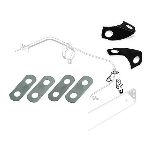  Clips et supports de maintien de tuyau de frein arrière pour VOLKSWAGEN Combi Split (-07/1967) - KH26407 