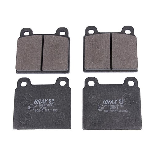 Set of front brake pads for Combi Bay Window 08/1970 -> 07/1972