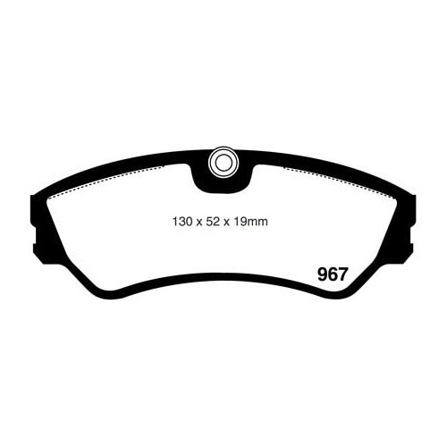 Pastiglie freno anteriore per VOLKSWAGEN Transporter T4 con ruote da 14" (1990-1995) - Qualità superiore - KH28909