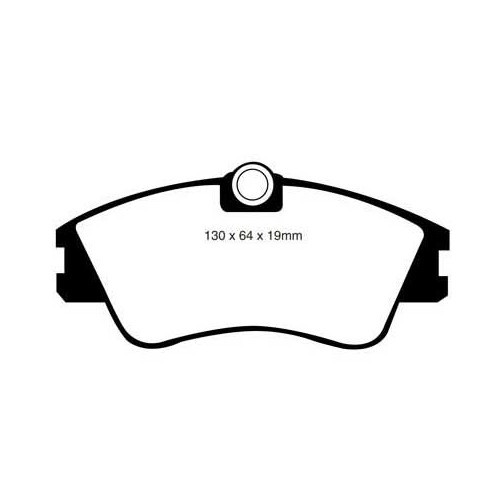  Plaquettes de frein avant TOPRAN pour VOLKSWAGEN Transporter T4 avec roues 15" (1993-1999) - Qualité standard - KH28910-1 