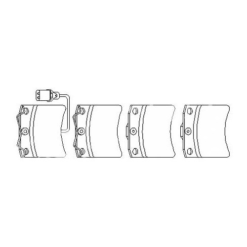 Pastillas de freno delantero para Transporter T4 (7D) ruedas 15" 00 ->03 - KH28925