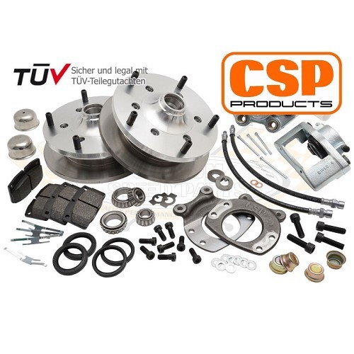  Set schijfremmen voor van CSP 5 x 205 14" voor Combi Split 55 ->63 - KH29204K 