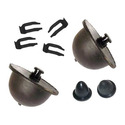  Front suspension stops + clips kit for VOLKSWAGEN Combi Bay Window (08/1967-07/1979) - KJ51206K 